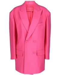 Valentino - Oversized Double-Breasted Blazer - Lyst