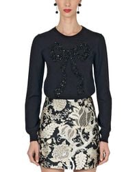 Carolina Herrera - Wool & Silk-blend Sweater - Lyst