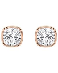 Lab Grown Diamonds - 14K Rose 3.00 Ct. Tw. Lab-Grown Diamond Studs - Lyst