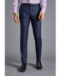 Charles Tyrwhitt - Italian Suit Slim Fit Wool Trouser - Lyst