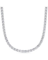 Lab Grown Diamonds - 14k 25.00 Ct. Tw. Lab-grown Diamond Straight Line Necklace - Lyst