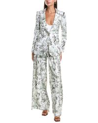 Alice + Olivia - Macey Linen-Blend Fitted Blazer - Lyst