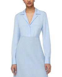 Lafayette 148 New York - Scottie Silk-Blend Blouse - Lyst