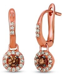 Le Vian - Le Vian 14k Rose Gold 0.50 Ct. Tw. Diamond Dangle Earrings - Lyst