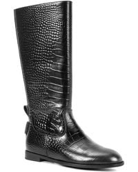 Tiffany & Fred Paris - Embossed Leather Riding Boot - Lyst