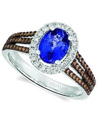 Le Vian - Le Vian Blueberry Tanzanite 14k 1.50 Ct. Tw. Diamond & Tanzanite Half-eternity Ring - Lyst