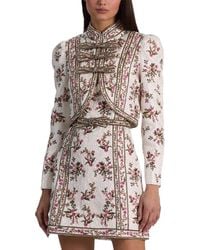 Alice + Olivia - Ilaria Embell Cropped Jacket - Lyst
