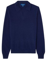 Robert Talbott - 100% Cashmere Parsons Johnny Collar Sweater - Lyst