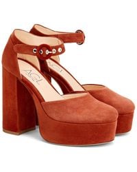 Agl Attilio Giusti Leombruni - Pam Suede D'Orsay Pump - Lyst