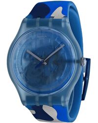 Swatch Skeleton Watch - Blue