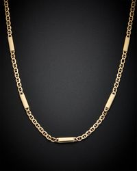 Italian Gold - 14k Mariner Link Necklace - Lyst