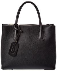Italian Leather - Top Handle Tote - Lyst