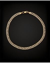 Italian Gold - 14k Two-tone Link Bracelet - Lyst