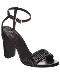 Fendi - Delfina Leather Sandal - Lyst