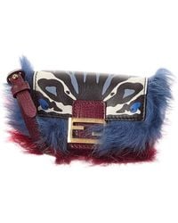 Fendi - Nano Baguette Leather Bag Charm - Lyst