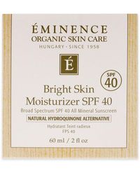 EMINENCE - Organic Skin Care 2Oz Bright Skin Moisturizer Spf 40 - Lyst