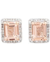 Suzy Levian CZ Jewelry - Suzy Levian Silver Cz Unique Halo Earring - Lyst