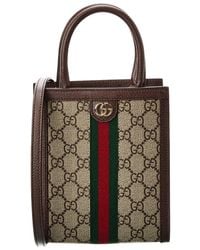 Gucci - Ophidia GG Supreme Canvas & Leather Super Mini Bag - Lyst