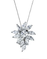 Rachel Glauber - Silver Cz Pendant Necklace - Lyst