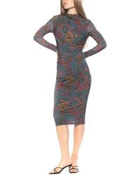 Alexia Admor - Kim Draped Midi Sheath Dress - Lyst