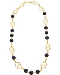 Kenneth Jay Lane - 18k Plated Station Necklace - Lyst