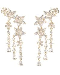 Eye Candy LA - Cz Star Cuff Dangle Earrings - Lyst