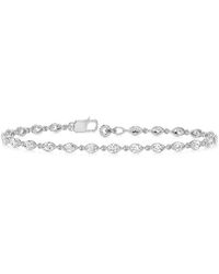 Lab Grown Diamonds - 14K 3.22 Ct. Tw. Lab-Grown Diamond Tennis Bracelet - Lyst