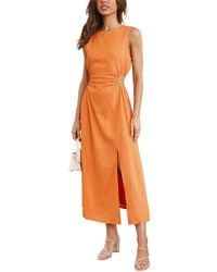 LEON GORI - Sleeveless Midi Dress - Lyst