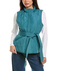 Splendid - Quilted Crop Vest - Lyst