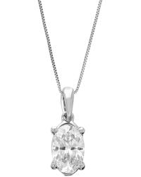 Amairah - 14K 1.00 Ct. Tw. Lab-Grown Diamond Solitaire Pendant Necklace - Lyst