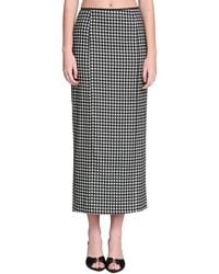 Avec Les Filles - Slim Linen-Blend Maxi Skirt - Lyst