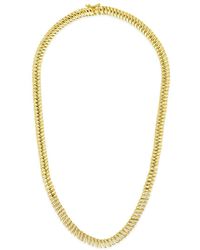 Sterling Forever - 14k Plated Cz Arabella Chain Necklace - Lyst