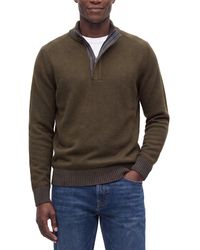 RAFFI - Vanise 1/4-zip Wool & Cashmere-blend Mock Neck Sweater - Lyst