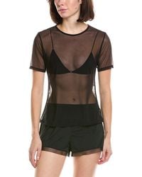 Natori - Seduction Mesh T-Shirt - Lyst