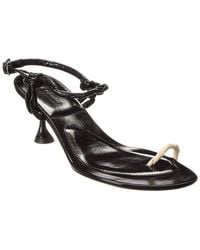 Proenza Schouler - Tee Toe Leather Sandal - Lyst