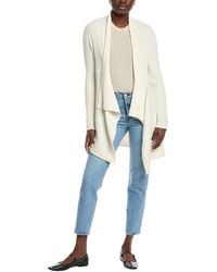 Autumn Cashmere - Rib Drape Cashmere & Wool-blend Cardigan - Lyst