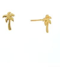 Argento Vivo - Vermeil Cz Palm Huggie Earrings - Lyst