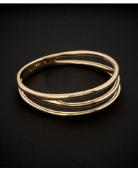 Italian Gold - 14k Triple Band Ring - Lyst
