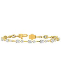Lab Grown Diamonds - 14K 5.40 Ct. Tw. Lab-Grown Diamond Tennis Bracelet - Lyst
