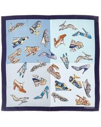 Ferragamo - Genio Print Silk Scarf - Lyst