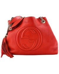Gucci - Leather Soho Chain Strap Shoulder Bag Medium (Authentic Pre-Loved) - Lyst