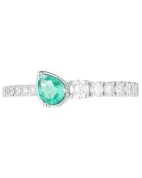 Gregg Ruth - 14K 0.61 Ct. Tw. Diamond & Emerald Ring - Lyst
