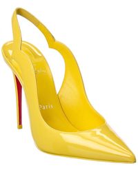 yellow open toe heels