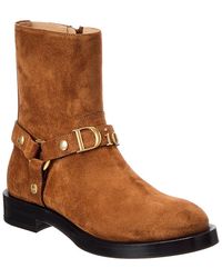 Dior - Bolt Suede Boot - Lyst