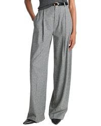 Vince - High Waist Roma Check Wool-Blend Trouser - Lyst