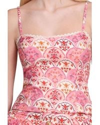 Avec Les Filles - Peplum Linen-Blend Tank Top - Lyst