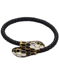 jean claude - Year Of The Snake Collection Leather Bracelet - Lyst