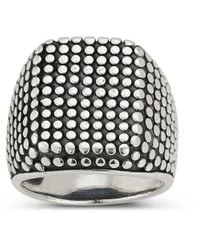 YIELD OF MEN - Yield Of Silver Signet Ring - Lyst