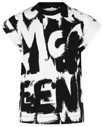 McQueen - Graffiti T-Shirt - Lyst