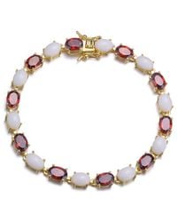 Genevive Jewelry - 14k Plated Cz Tennis Bracelet - Lyst